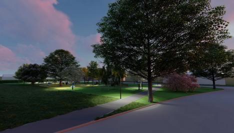 Viitorul parc din strada Rectorului din Oradea cu zone de relaxare şi terenuri sportive va fi extins la 4.000 metri pătraţi