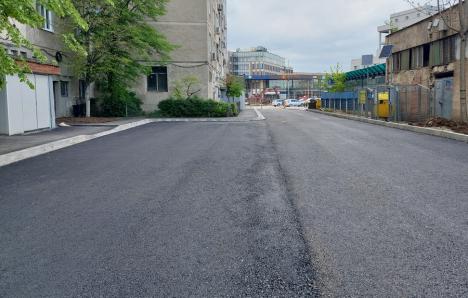 Se asfaltează. Strada Cicero de lângă Piaţa Cetate va fi redată circulaţiei săptămâna viitoare (FOTO)