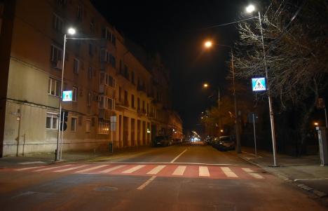 Investiţie de un milion de lei în iluminarea cu LED a încă 35 de treceri pentru pietoni din Oradea