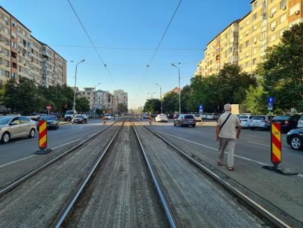 De ce nu circulă tramvaiele pe Bulevardul Decebal din Oradea (FOTO)
