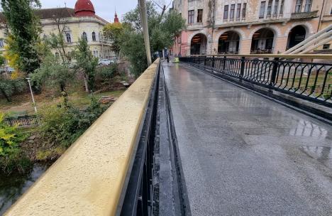 Modernizarea Podului Intelectualilor din Oradea se va încheia săptămâna viitoare. Vezi cum arată! (FOTO/VIDEO)