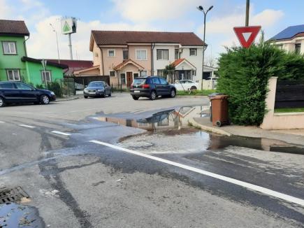 Locuitorii cartierului Europa din Oradea reclamă colmatarea periodică a canalizării. Cine e de vină? (FOTO)