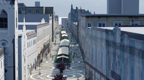 Pietonalul străzii Republicii din Oradea va fi pavat cu porfir printr-un proiect de 3,8 milioane euro (FOTO)