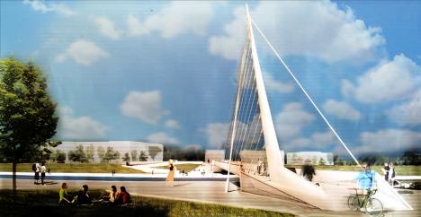 Un pod pietonal va fi construit peste Crișul Repede, în Oradea, în zona hotelului DoubleTree by Hilton