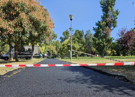 Parcul Olosig va avea pistă din tartan pentru alergare cel târziu săptămâna viitoare (FOTO)