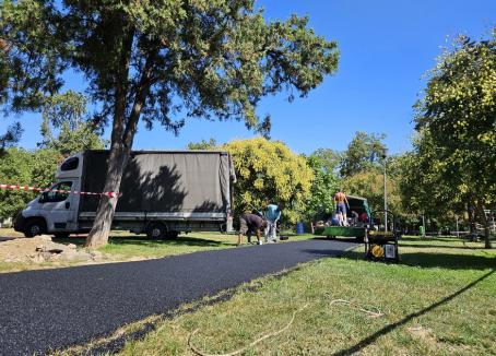 Parcul Olosig va avea pistă din tartan pentru alergare cel târziu săptămâna viitoare (FOTO)