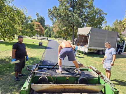 Parcul Olosig va avea pistă din tartan pentru alergare cel târziu săptămâna viitoare (FOTO)