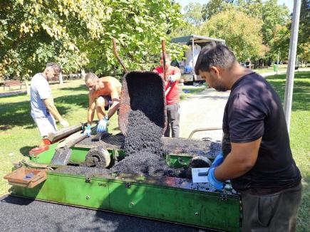 Parcul Olosig va avea pistă din tartan pentru alergare cel târziu săptămâna viitoare (FOTO)