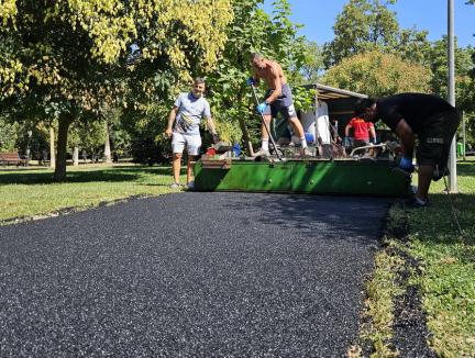 Parcul Olosig va avea pistă din tartan pentru alergare cel târziu săptămâna viitoare (FOTO)