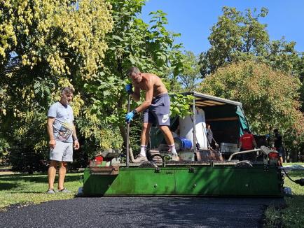 Parcul Olosig va avea pistă din tartan pentru alergare cel târziu săptămâna viitoare (FOTO)