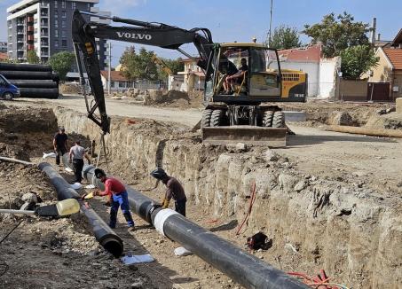 Noi întreruperi de apă. Relocarea reţelelor de la pasajul Decebal va dura până în octombrie (FOTO)