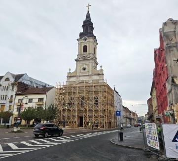 Biserica cu Lună din Oradea, în reabilitare. Lucrările vor trebui finalizate până pe 1 decembrie (FOTO)