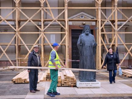 Biserica cu Lună din Oradea, în reabilitare. Lucrările vor trebui finalizate până pe 1 decembrie (FOTO)