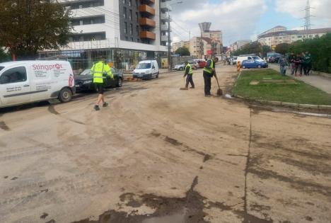 La sesizarea orădenilor, Poliţia Locală a sancţionat constructorii unui bloc de pe strada Tudor Vladimirescu