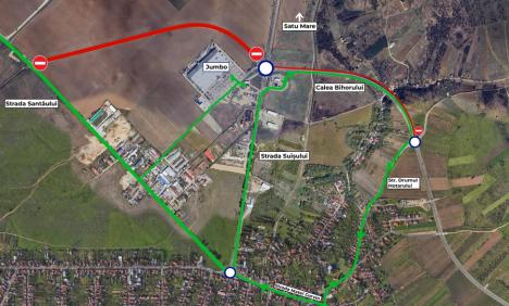 Circulați cu grijă! Două zile cu restricții de circulație în Oradea, pentru asfaltarea pasajelor de la ERA Park și Remarkt