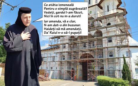 Recidivă la mănăstire: Noi lucrări neautorizate la Mănăstirea Sfintei Cruci din Oradea (FOTO)
