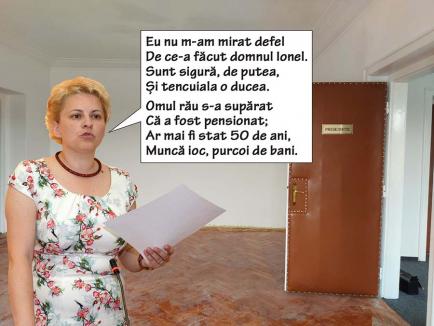 Șefie fără birou: Noua șefă a CS Crișul s-a trezit cu un birou „chelit” până și de scaune