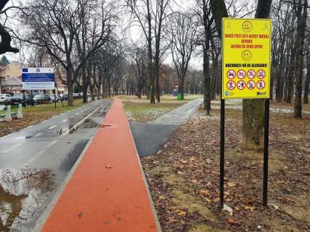 Instrucţiuni de folosire: Pistă de alergare cu indicatoare de circulaţie, în Oradea