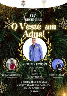 „O veste-am adus!”. Concert de Crăciun cu Aurelian Temișan, la Oradea