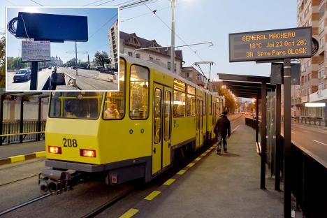 Dorel se întoarce: Indicatoarele de la stația de tramvai de pe Magheru au fost puse de-a-ndoaselea