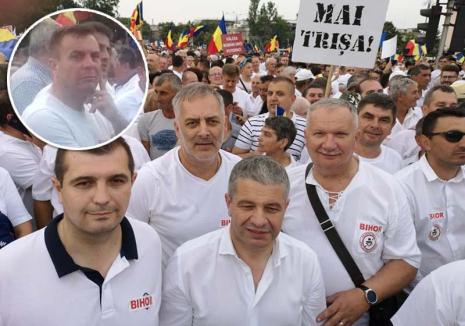 Protest cu inculpaţi: Printre participanţii la mitingul PSD-ALDE s-au numărat şi doi celebri 'abuzaţi' din Bihor