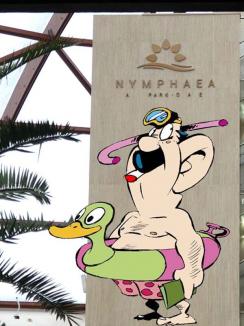 Mesaj subliminal: Limbaj licenţios în loc de firmă, la aquaparkul din Oradea