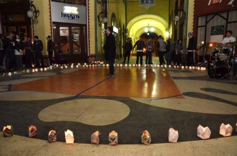 Earth Hour 2012: Gulguţele au ars, orădenii au zis "pas" (FOTO)