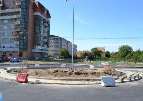 Sensul giratoriu de lângă Podul Macio, aproape de finalizare (FOTO)