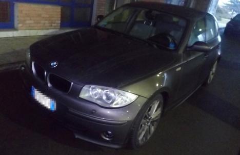 Un BMW furat din Italia a fost găsit în Borş