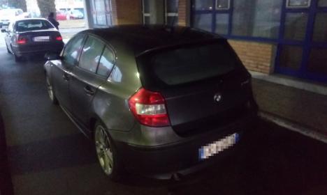 Un BMW furat din Italia a fost găsit în Borş