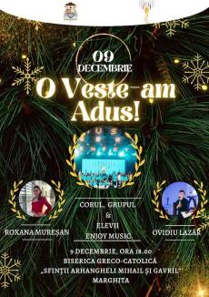 „O veste-am adus!”. Concert de Crăciun cu Aurelian Temișan, la Oradea