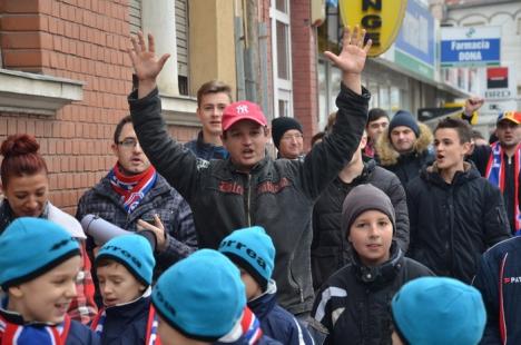 Marş pentru FC Bihor: Suporterii au cerut din nou salvarea clubului orădean de fotbal (FOTO/VIDEO)