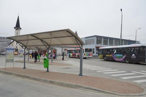 Ordine pentru navetişti: În capătul cartierului Nufărul, Oradea are o autogară nouă (FOTO)