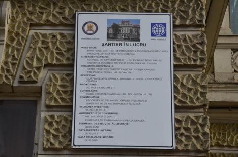 Şantier nou: Se desfiinţează parcările din jurul Palatului de Justiţie! (FOTO)