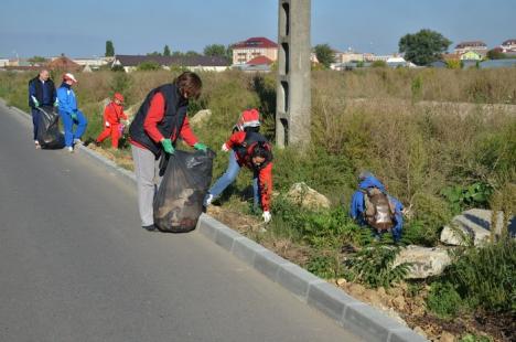 Voluntarii au pornit la curăţenie în cadrul campaniei Let's do it (FOTO)