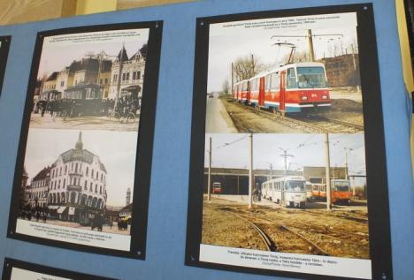 Vechi vs. Nou: Fotografii cu tramvaiele orădene, expuse la Primărie (FOTO)