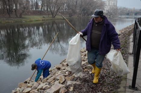 Vandalii din Oradea vor fi puşi la cărat pietre pentru construcţia promenadei de pe Criş (FOTO/VIDEO)