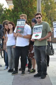 Orădenii solidari cu Roşia Montană se pregătesc de un marş prin centrul oraşului (FOTO)