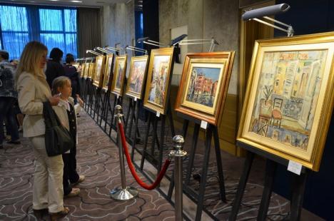 Expoziţie "fulger": Opere de zeci de mii de euro ale unor celebri pictori români, aduse la Oradea (FOTO)