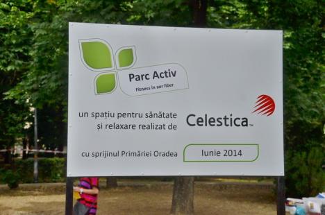 Cadou de la Celestica: Orădenii pot face fitness gratuit în Parcul Brătianu (FOTO)