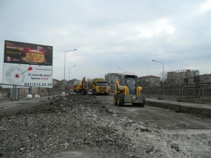 Podul vechi din strada Densuşianu, închis până la vară (FOTO)