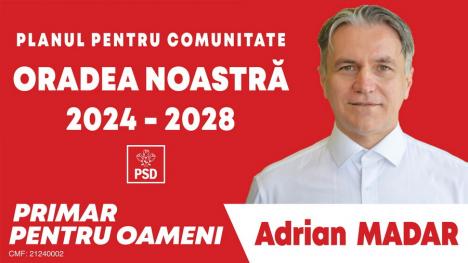 Programul politic al candidatului Adrian Madar, intitulat „ORADEA NOASTRĂ 2024-2028”, este un angajament față de comunitatea orădeană