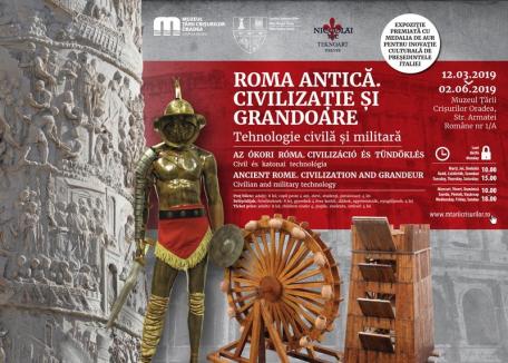 Expoziție în premieră națională: Muzeul Ţării Crişurilor ne invită în Roma Antică
