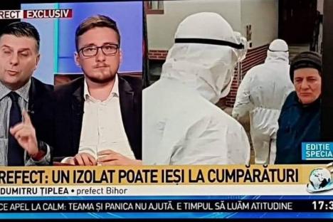 Prefectul de Bihor, Dumitru Ţiplea, criticat la Antena 3 fiindcă a spus că persoanele suspecte cu coronavirus pot ieşi la cumpărături