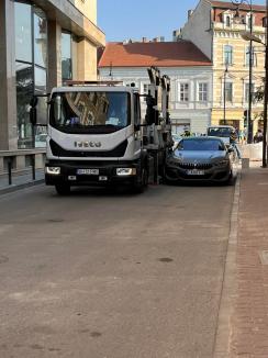 Lecţie de miliardar: Un afacerist din Ungaria a lăudat Oradea... după ce Poliţia Locală i-a ridicat BMW-ul (FOTO)