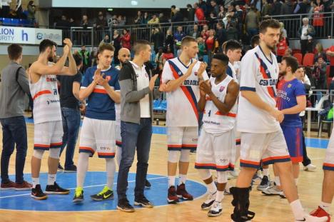 Victorie la 20 de puncte: CSM Oradea a câştigat primul meci cu Steaua Bucureşti, în sferturile de finală ale Cupei României (FOTO)