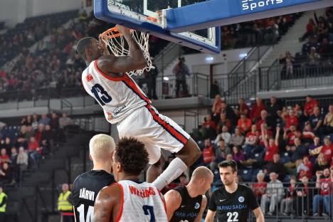 CSM CSU Oradea nu le-a dat nicio şansă celor de la Parnu Sadam şi a obţinut a cincea victorie în Grupa E a FIBA Europe Cup (FOTO)