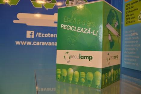 Caravana Ecotic a parcat în Oradea, cu premii pentru cei care reciclează deşeuri electrice (FOTO)