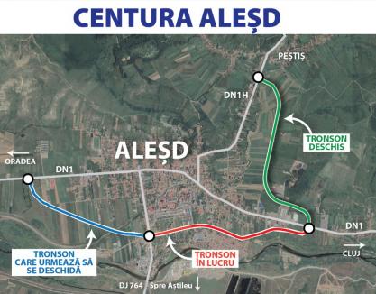 Centura Aleșd NU se mai deschide în întregime pe 9 august, cum anunțase Bolojan, ci pe bucăți: o jumătate mai repede, alta mai târziu. Iată de ce!