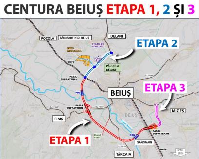 Bolojan vrea prelungirea centurii Beiuș așa încât șoferii care merg din Oradea spre Stâna de Vale să nu mai tranziteze orașul